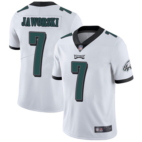 Men Philadelphia Eagles 7 Ron Jaworski White Vapor Untouchable NFL Jersey Limited Player Football